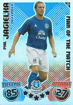 Phil Jagielka Everton 2010/11 Topps Match Attax Man of the Match #403
